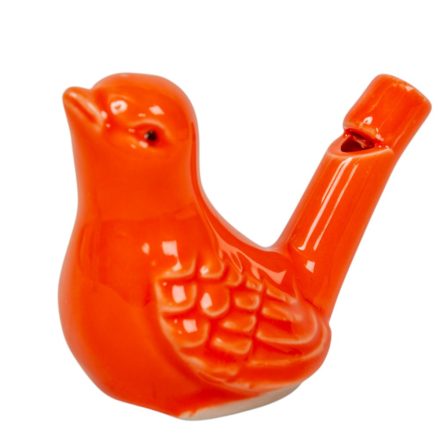 Madársíp porcelán narancs M5cm