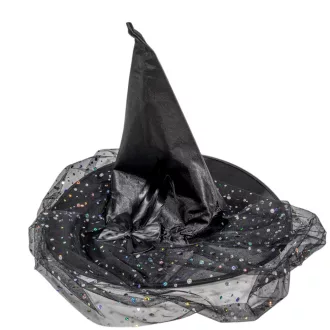 Boszorkánykalap fekete 39cm