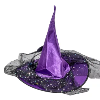 Boszorkánykalap lila 39cm