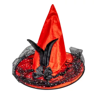 Boszorkánykalap piros 39cm