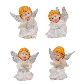 Angyal ezüst szárnnyal poly M6cm