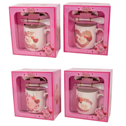 Anyák napi bögre M9cm 3db-os szett díszdobozban