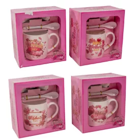 Anyák napi bögre M9cm 3db-os szett díszdobozban