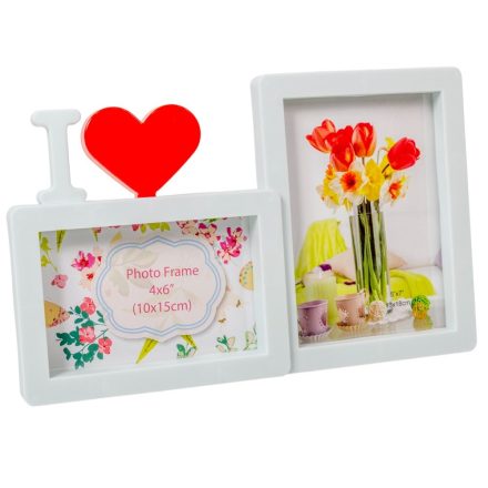 Képkeret dupla I love 32x20,5cm 