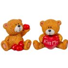 Maci ülő szívvel poly M5,5cm