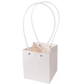 Virágtasak fehér 13x13x15cm