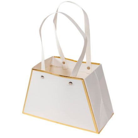 Virágtasak fehér 21x10,14x10cm