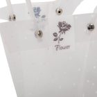 Virágtasak pöttyös fehér 16x15x8cm