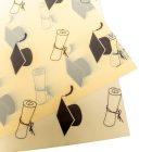 Csomagolófólia ballagás krém 57x57cm 20db-os