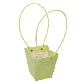 Virágtasak nyomott mintás zöld 8x12x12,5cm