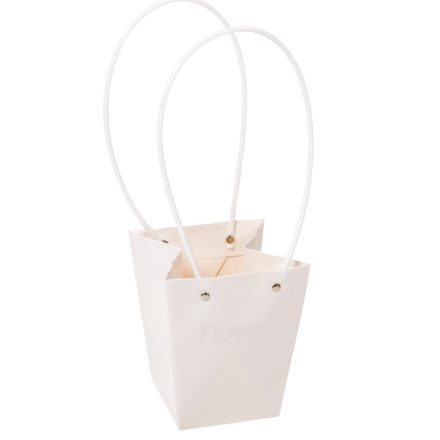 Virágtasak fehér 9,5x13x15,5cm