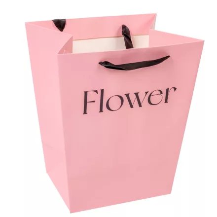 Papírtáska rózsaszín 25,5x20x30cm