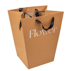 Virágtasak natúr 30x18x34cm