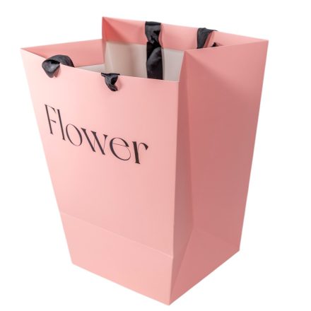 Virágtasak rózsaszín 30x18x34cm