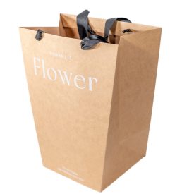 Virágtasak natúr 25x16x30cm