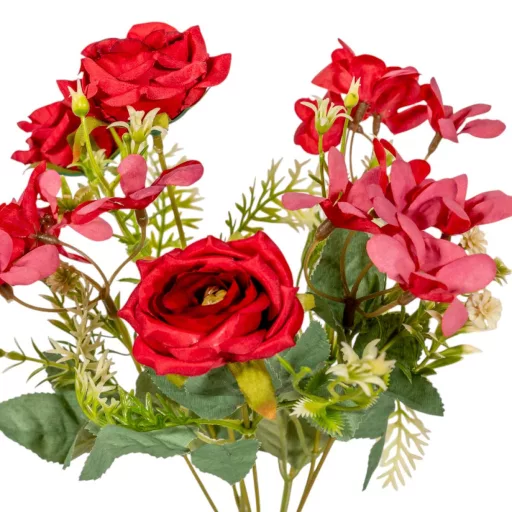 Rózsa csokor 7v. mix M35cm 24db/#