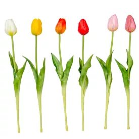 Tulipán szálas gumi mix M45cm 48db/#