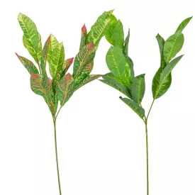 Zöld leveles ág 3ágú M77cm 24db/#