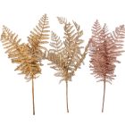 Páfrány ág metál mix M38cm