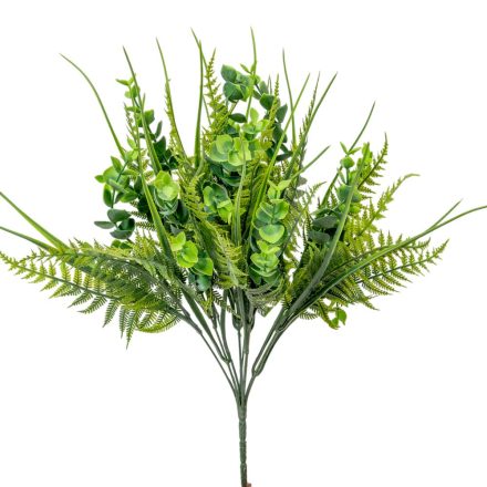 Páfrány, euka, sás bokor  10ágú M48cm 24db/#