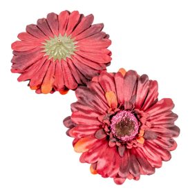Gerbera virágfej őszi bordó D21cm 12db/csom.