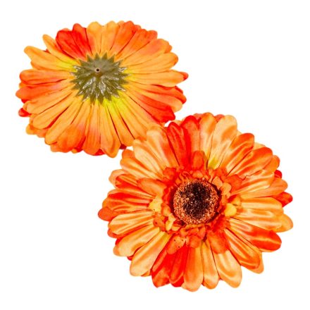 Gerbera virágfej őszi narancs D12cm 12db/csom.