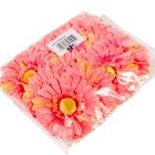 Gerbera virágfej rózsaszín  D12cm 12db/csom.