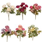 Bazsarózsa csokor 5v. mix M30cm 40db/#