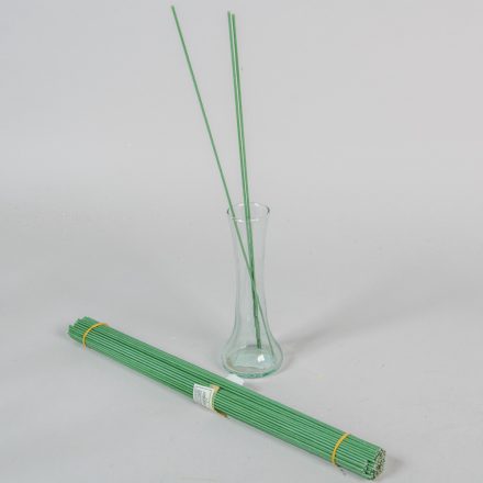 Drót szál zöld műanyag bevonat 40cm 120db/köteg