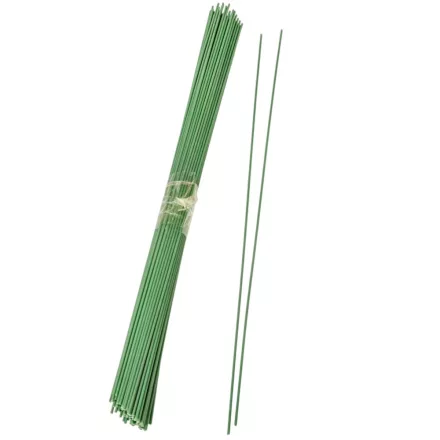 Drót szál zöld műanyag bevonat 40cm 120db/köteg