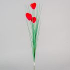 Füves ág 3 szív pickkel M63cm