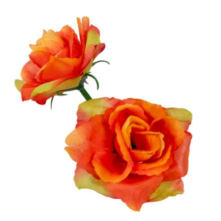 Angyalrózsa virágfej őszi narancs D6cm 24db/csom 288db/#
