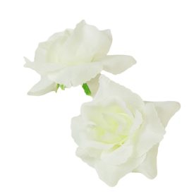 Angyalrózsa virágfej krém D6cm 24db/csom 288db/#