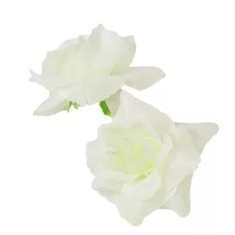 Angyalrózsa virágfej krém D6cm 24db/csom 288db/#