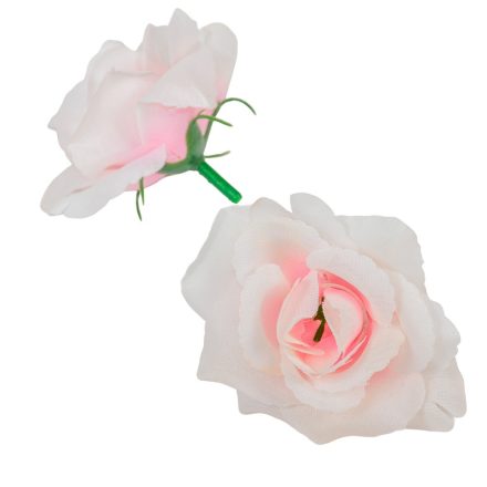 Angyalrózsa virágfej D6cm világos rózsaszín 24db/csom 288db/#