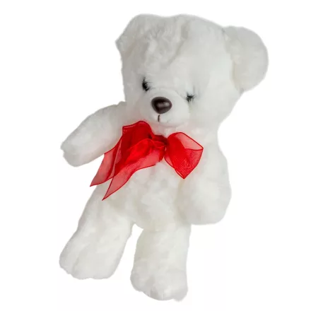 Plüss maci fehér 21cm