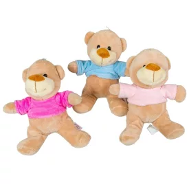 Plüss maci pulcsiban 17cm