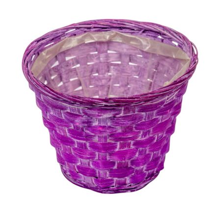 Antikolt bambusz kaspó lila D15cm M11cm 