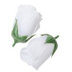 Rózsa virágfej 6,5cm fehér 24db/csom