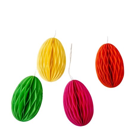 Papír lampion tojás akasztós mix 10cm