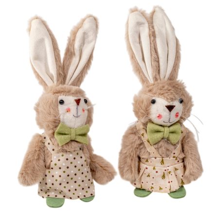 Nyuszi textil bundás 23cm