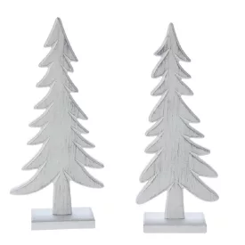 Fenyőfa talppal fa fehér M33cm