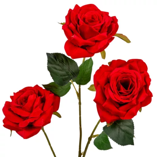 Rózsa ág 3v. bársony M84cm 24db/#
