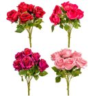 Rózsa csokor 7v mix M40cm 24db/#