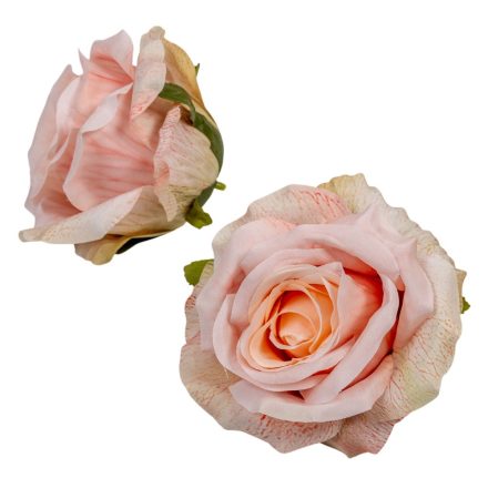 Rózsa virágfej rózsaszín D10cm 12db/csom