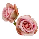 Rózsa virágfej sötét rózsaszín D10cm 12db/csom