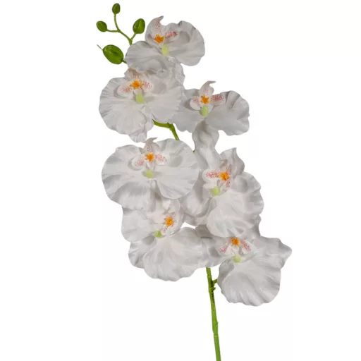 Orchidea ág fehér M91cm 12db/#