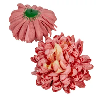 Krizantém virágfej D14cm 6db/csom
