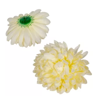 Krizantém virágfej D14cm 6db/csom