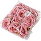 Rózsa virágfej mályva D8cm 12db/csom